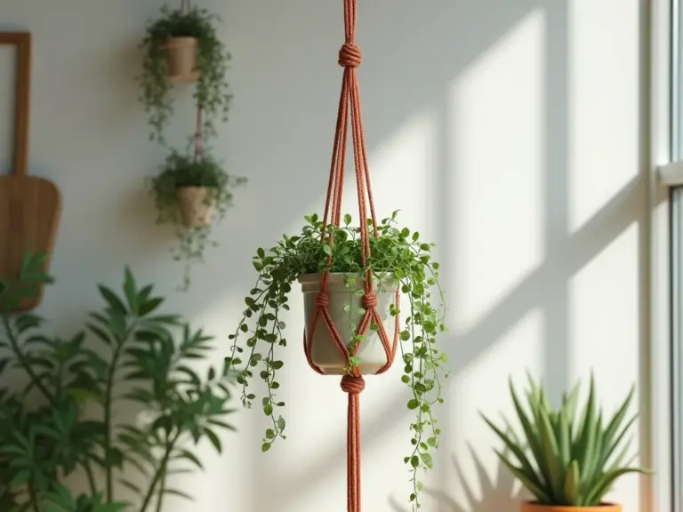 Suporte de Macramê para Plantas: Guia DIY Fácil e Rápido Suporte de Macramê para Plantas: Guia DIY Fácil e Rápido