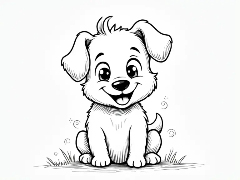 Desenho de Cachorro para Colorir: Diversão Garantida para Todas as Idades