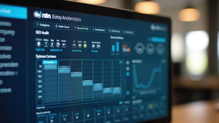 Dashboard n8n mostrando automação de auditoria SEO.