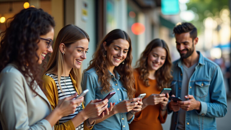 Encontre as Melhores Oportunidades da Sua Região com um Site de Classificados Grátis Pessoas diversas usando app de classificados online em mercado brasileiro.