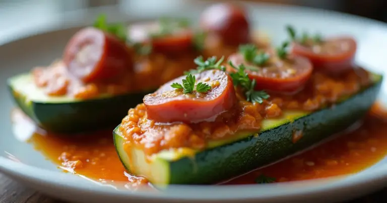 Abobrinha Recheada Com Linguiça: O Jantar Perfeito Que Você Não Sabia Que Precisava Abobrinha Recheada Com Linguiça: O Jantar Perfeito Que Você Não Sabia Que Precisava