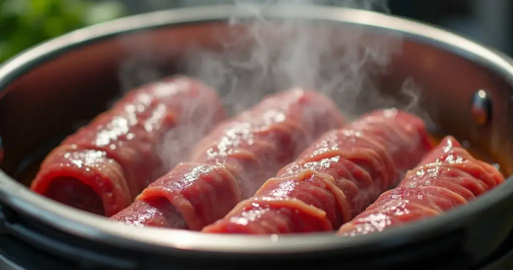 Bife a Role Na Panela de Pressão: Maciez Rápida em 20 Min!