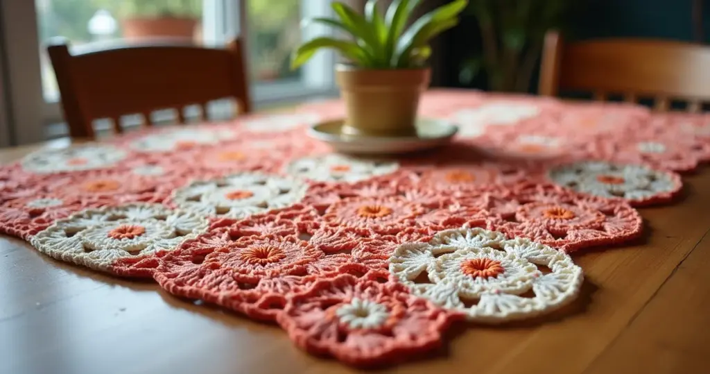 Caminho De Mesa De Crochê Simples Passo A Passo: Arte Fácil!