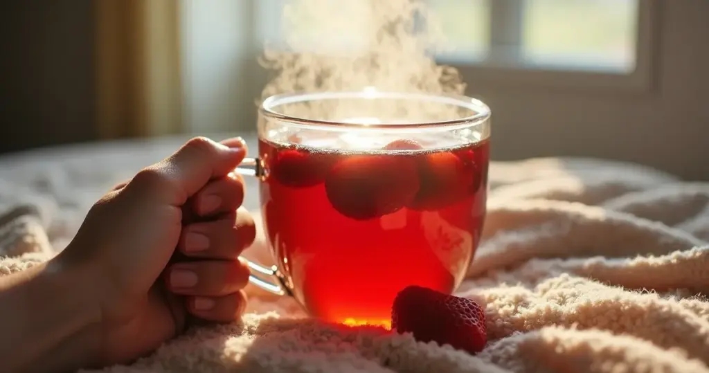 Chá De Morango Antes De Dormir: Sono Profundo Garantido