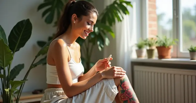 Como cuidar de tatuagem floral na panturrilha sem perder a cor