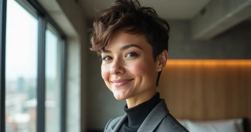 Como finalizar cabelo curto repicado com pomada em 5 minutos