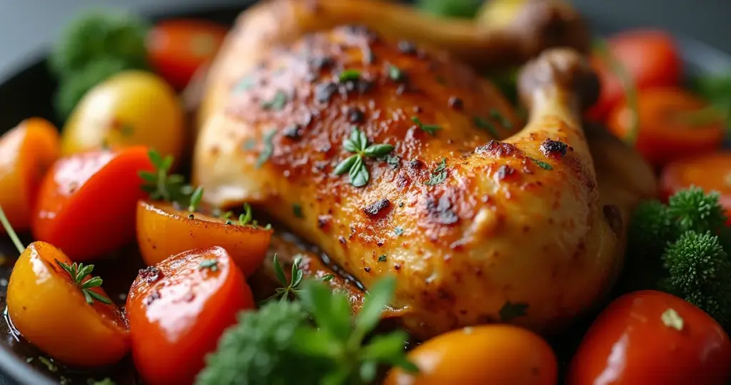 Cozinhar Sem Óleo: Frango Dourado e Legumes Incríveis!