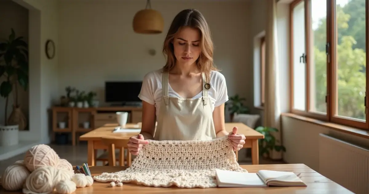 Erros comuns ao fazer caminho de mesa de crochê para iniciantes que estragam seu trabalho