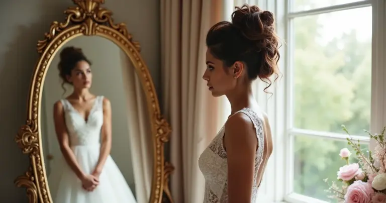 Erros penteado noiva baixinha: como evitar o efeito 'achatada' no altar
