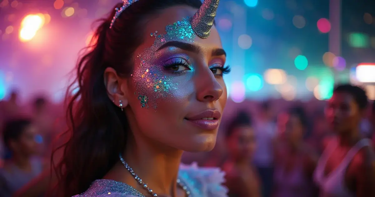 12 Ideias de Maquiagem Carnaval 2017 Sereia Unicórnio Glitter Que Brilham Até Amanhecer