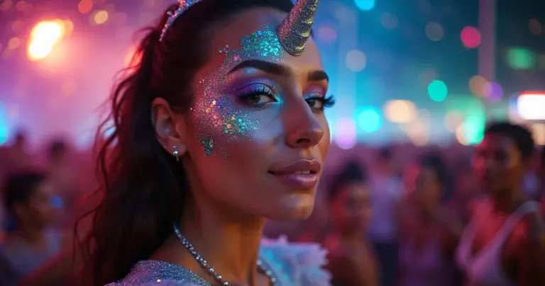 12 Ideias de Maquiagem Carnaval 2017 Sereia Unicórnio Glitter Que Brilham Até Amanhecer
