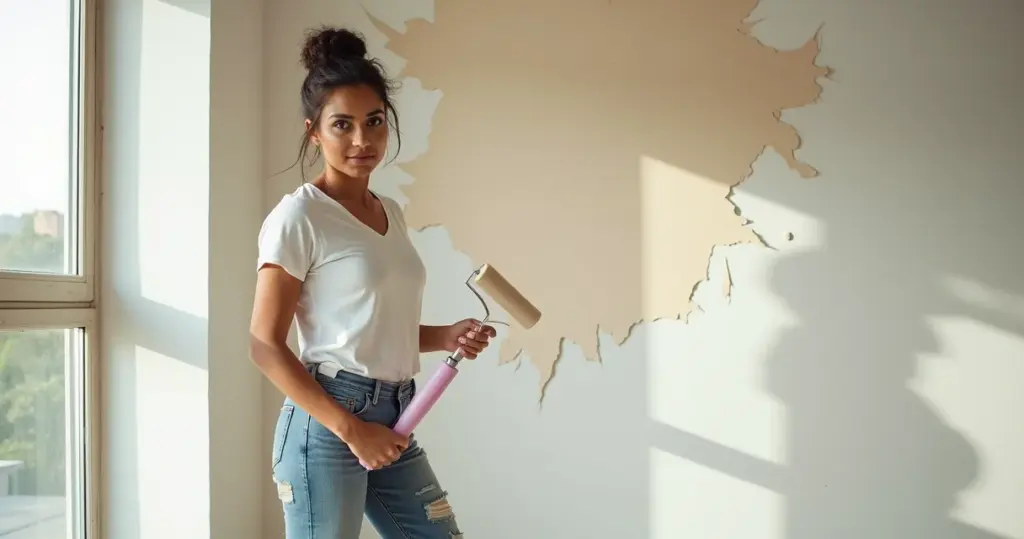 Principais erros ao pintar a parede de casa: evite o descascamento precoce