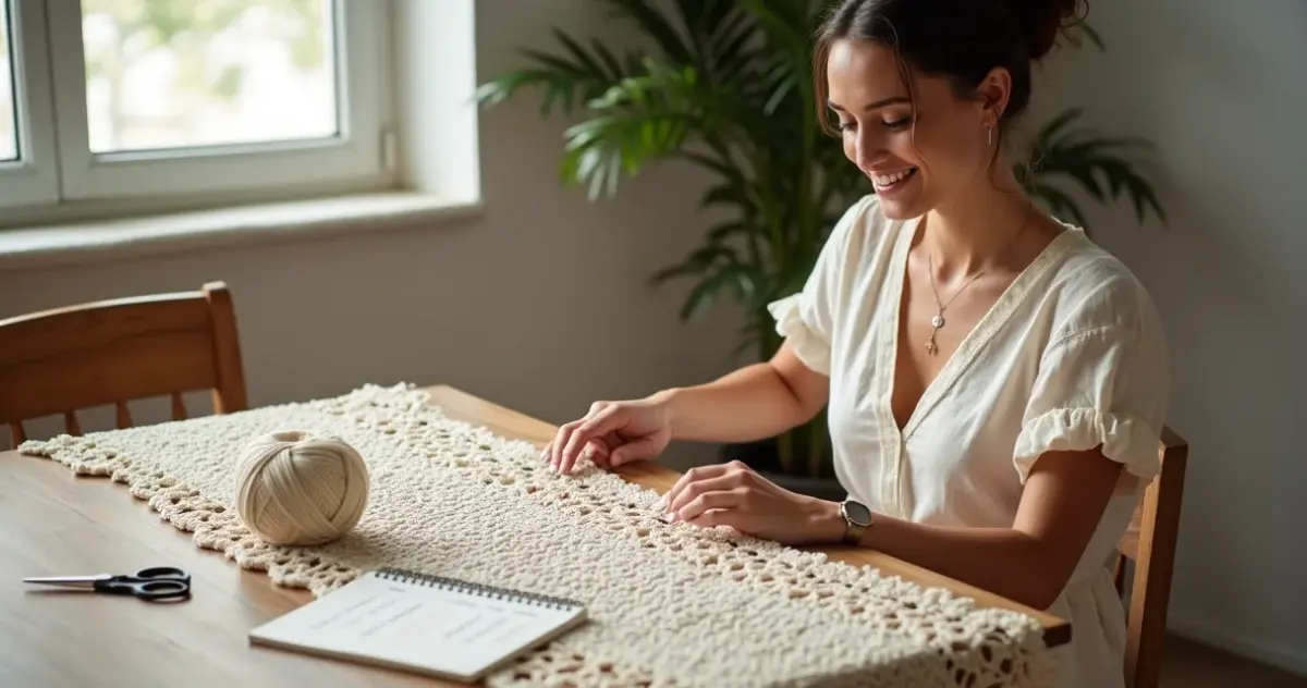 Quanto custa fazer um caminho de mesa de crochê grande? Veja a conta real