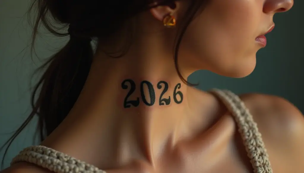 Tatuagem No Pescoço Com Data: Ideias Criativas de 2026