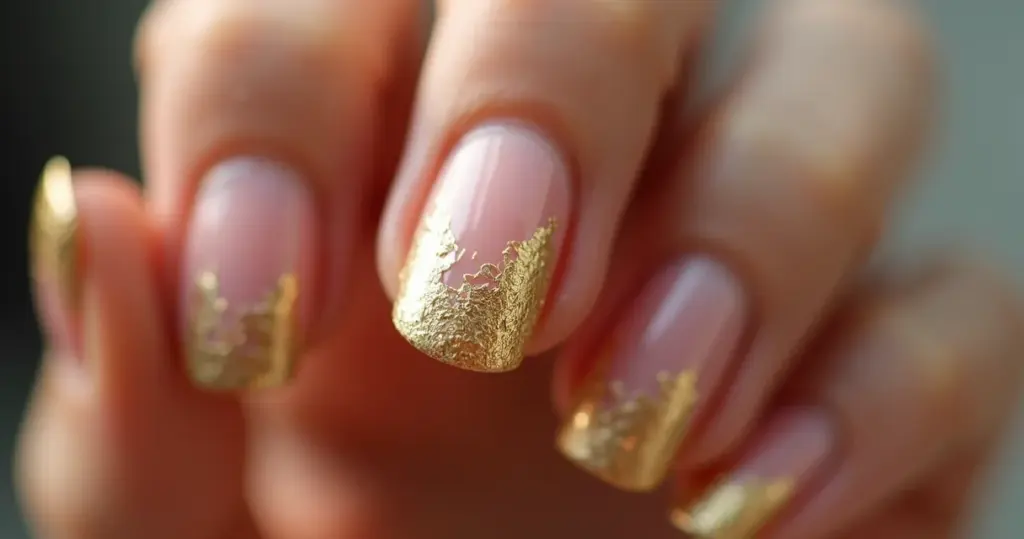 Unha Decorada Folha De Ouro: O Brilho Luxuoso Que Transforma Unha Decorada Folha De Ouro: O Brilho Luxuoso Que Transforma