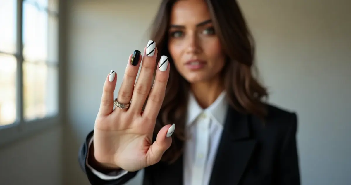 13 Ideias de Unha Gel Preto e Branco Fosca ou Brilhante: Escolha Certa para Durar Mais
