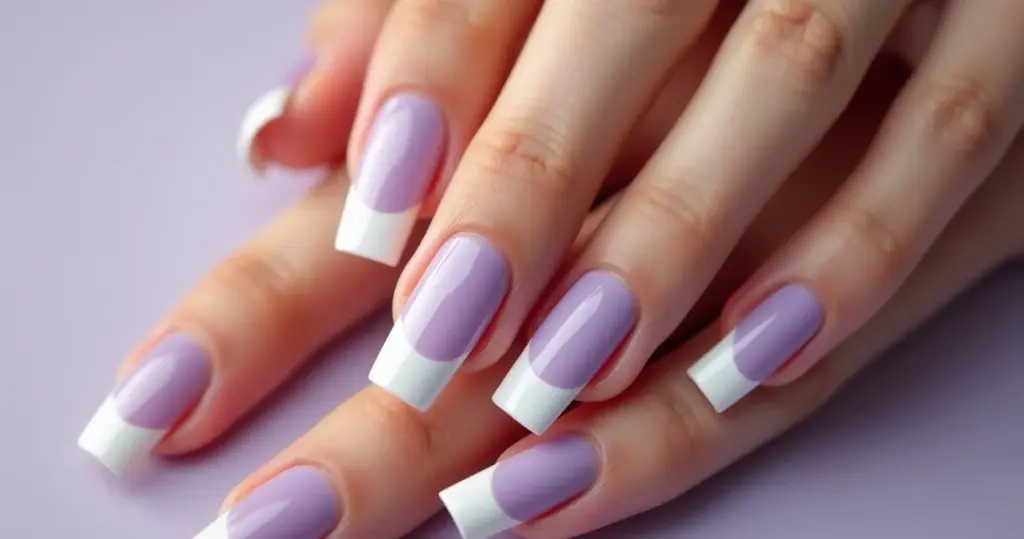 Unha Lilas Com Branco: o design 7 estilos que vão bombar
