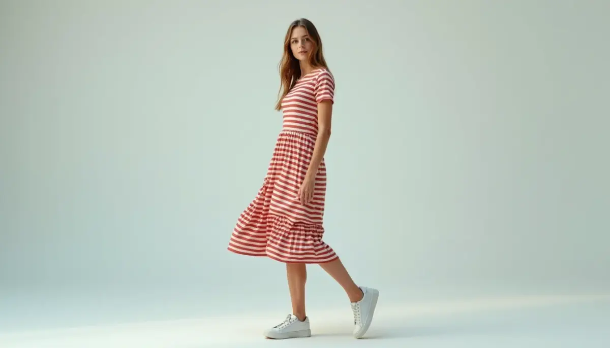 Vestido Listrado Com Tenis: O Guia Definitivo para 2026
