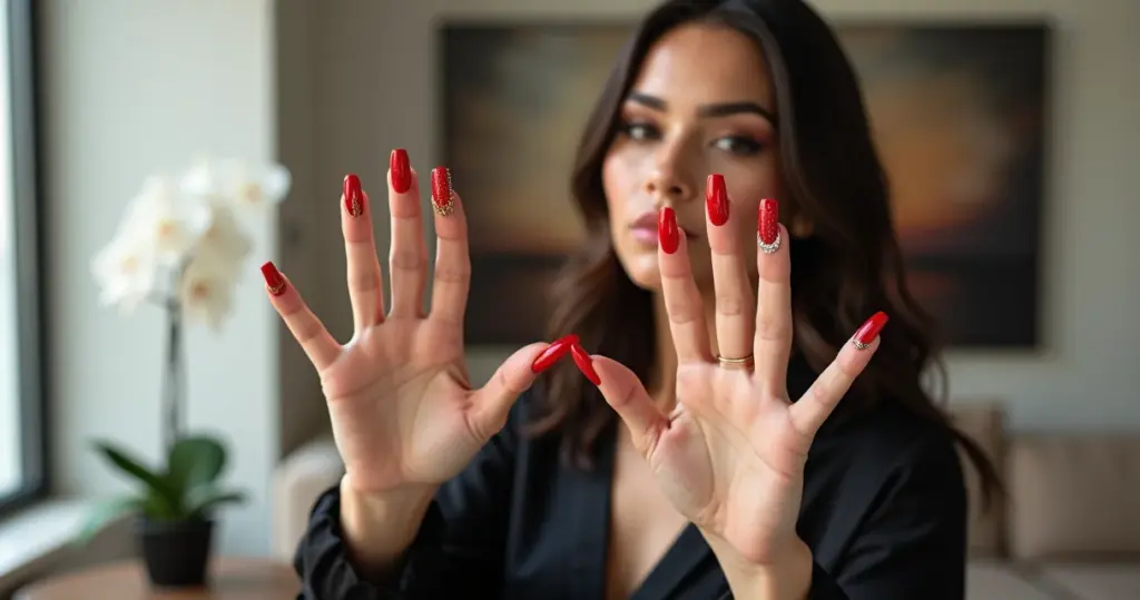 20 Ideias de Unhas Vermelhas Decoradas para Arrasar em 2026 20 Ideias de Unhas Vermelhas Decoradas para Arrasar em 2026