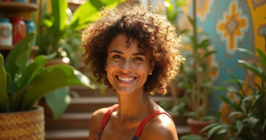 12 Ideias de Cabelo Cacheado Curto com Luzes Mel que Iluminam seu Rosto