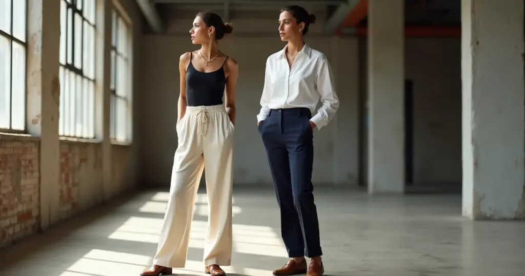 Calça wide leg versus pantalona: qual escolher sem jogar dinheiro fora? Calça wide leg versus pantalona: qual escolher sem jogar dinheiro fora?