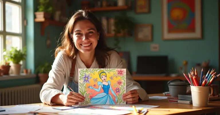 23 Ideias de Cinderela Colorir que Transformam Princesas em Artistas
