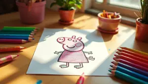 70 ideias de desenhos da Peppa Pig para colorir grátis