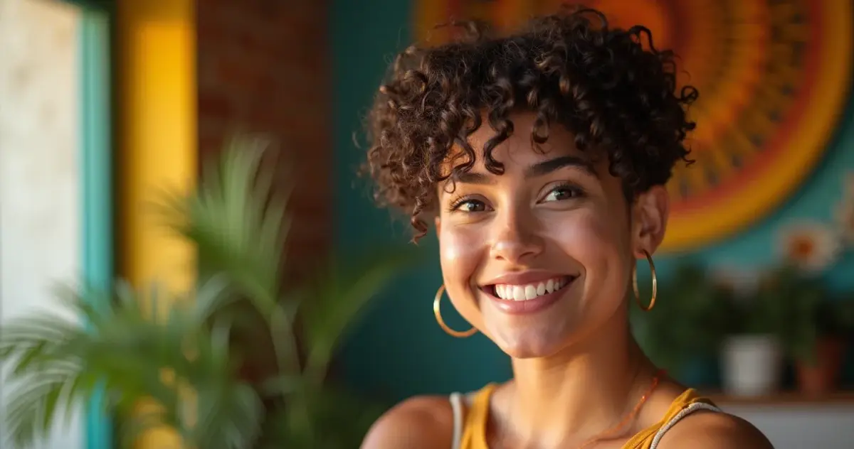 23 Ideias de Corte Degradê Cacheado Curto Moderno que Domam o Volume