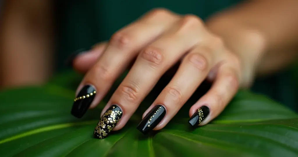 22 Ideias de Decoração de Unha Preta: Do Básico ao Glamour Total