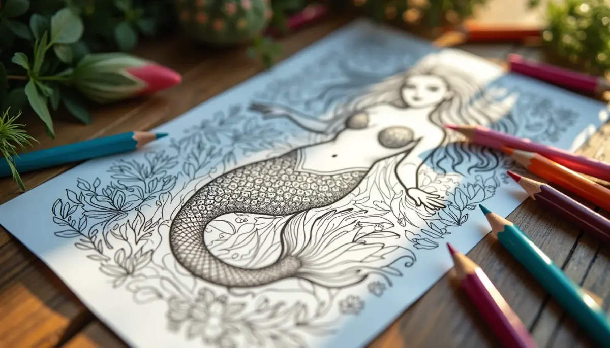 36 Desenhos de Sereia para Colorir: Imprima Grátis e Inspire-se