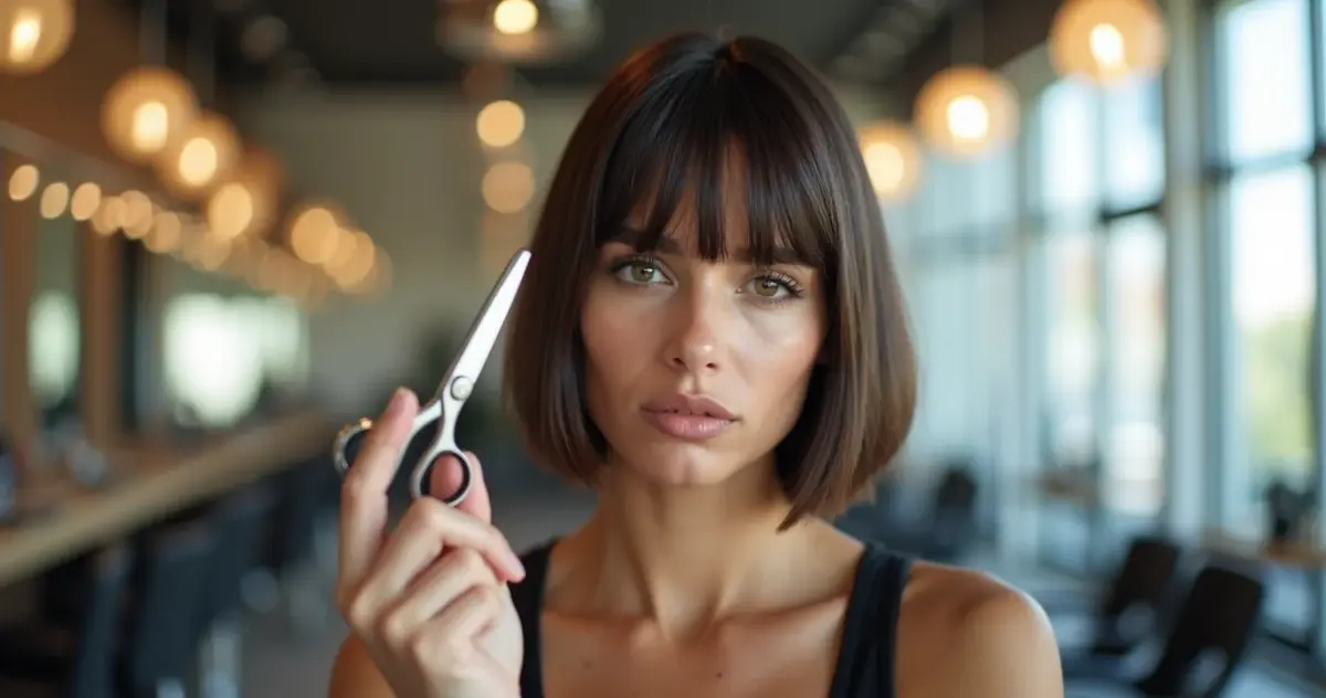 Erros comuns ao cortar franja em cabelo liso curto: evite o desastre!
