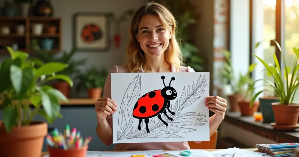 18 Ideias de Ladybug para Colorir que Transformam Rabiscos em Arte Infantil