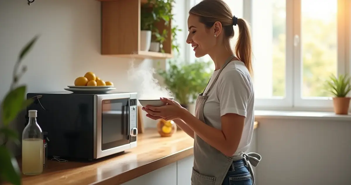 Limpar microondas com limão ou vinagre: qual o melhor? A resposta vai te surpreender