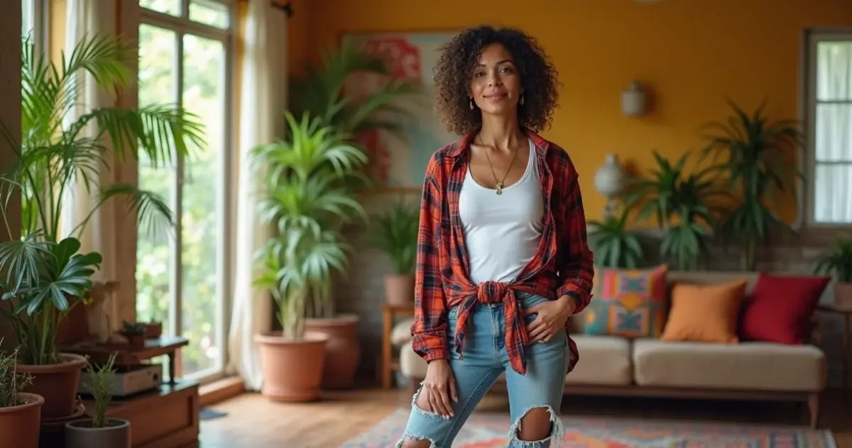 27 Ideias de Look Anos 90 Feminino que Transformam Roupas Básicas