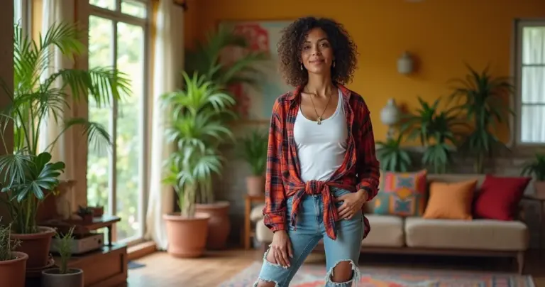 27 Ideias de Look Anos 90 Feminino que Transformam Roupas Básicas