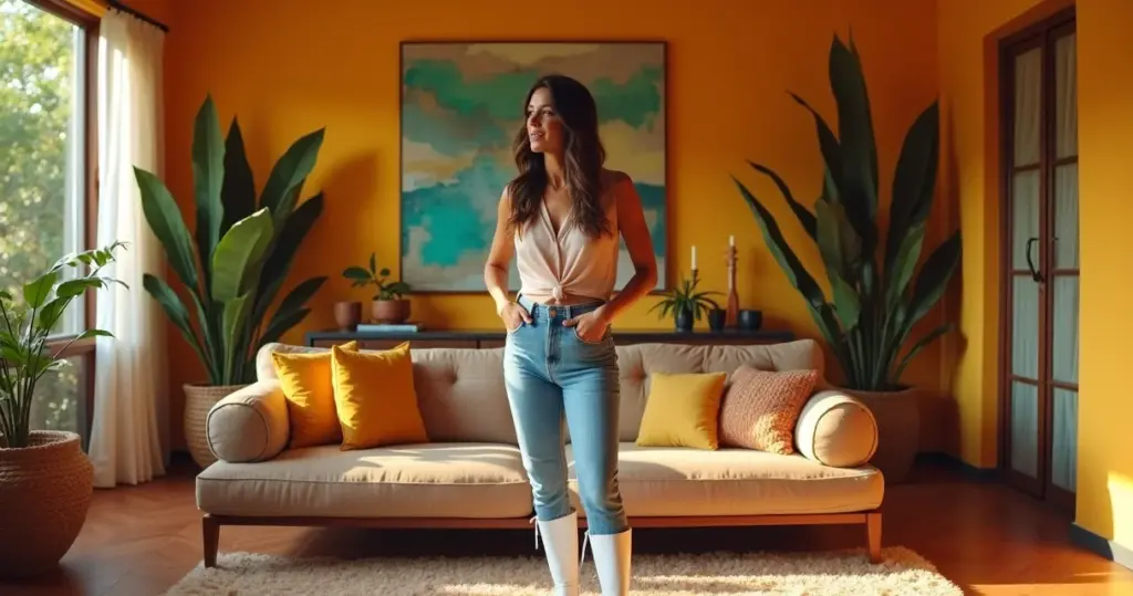 23 Looks com Bota Branca Que Transformam Jeans e Vestido em Sofisticação