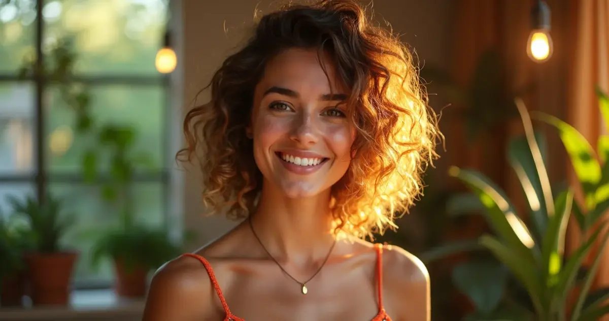 27 Ideias de Luzes em Cabelo Cacheado Curto para Iluminar Seu Visual