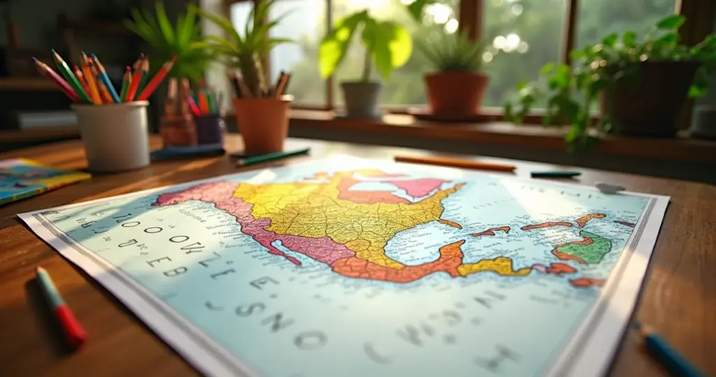 27 Ideias de Mapa da América do Norte para Colorir que Viram Aula Divertida