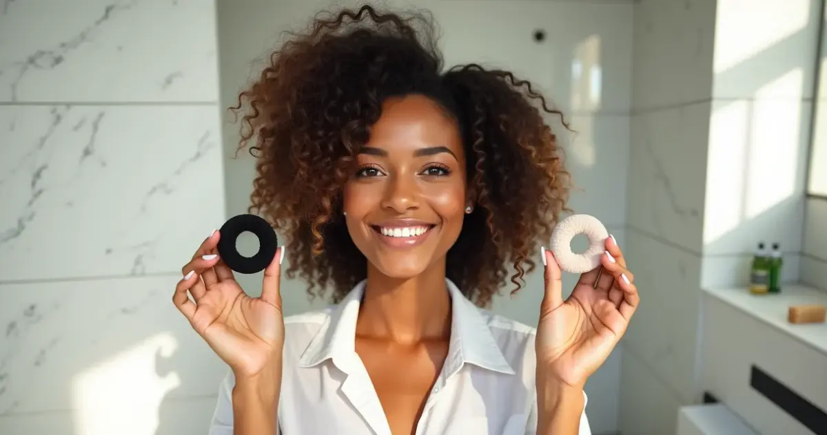 Melhor liguinha para cabelo cacheado: silicone ou tecido? A verdade que salva seus cachos