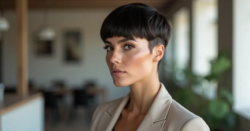 17 Cortes Cabelo Curto com Franjão que Emolduram Seu Rosto em 2026 17 Cortes Cabelo Curto com Franjão que Emolduram Seu Rosto em 2026