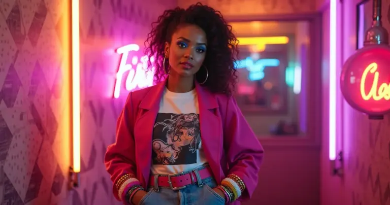 23 Ideias de Melhores Looks Anos 80 Femininos para Festa (Sem Fantasia!)