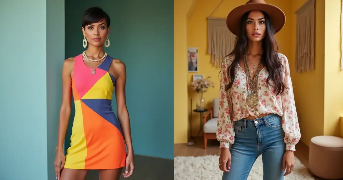 Moda anos 60 versus anos 70 feminina: qual estilo combina com você?