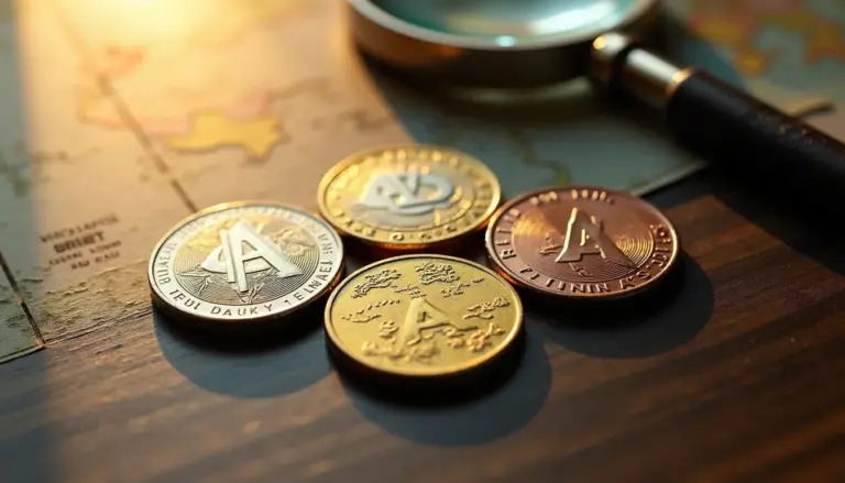 Moedas do mundo com a letra A: 4 tipos e seus valores em 2026 Moedas do mundo com a letra A: 4 tipos e seus valores em 2026