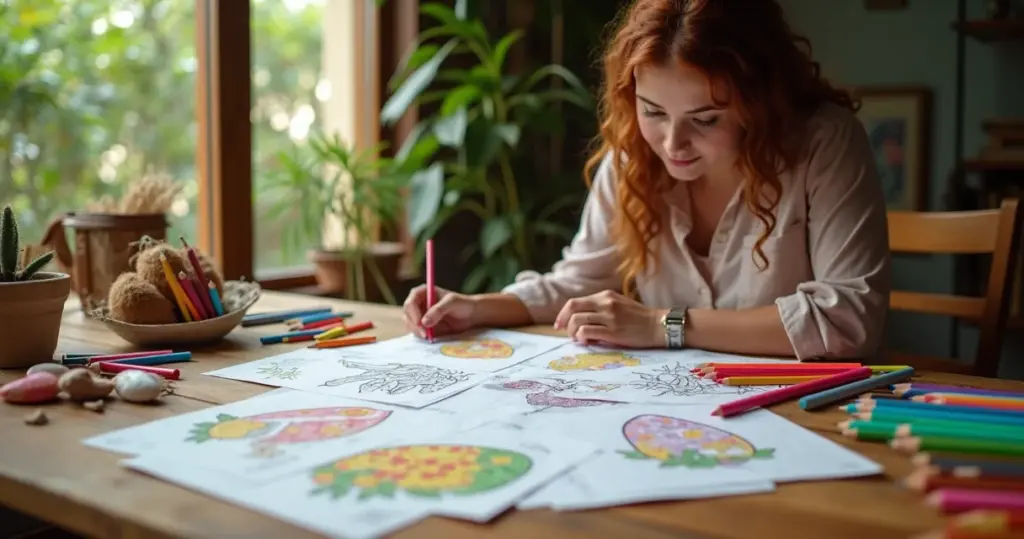 25 Ideias de Páscoa para Colorir que Turbinam a Criatividade Infantil