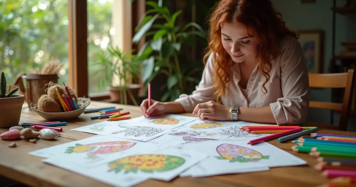 25 Ideias de Páscoa para Colorir que Turbinam a Criatividade Infantil