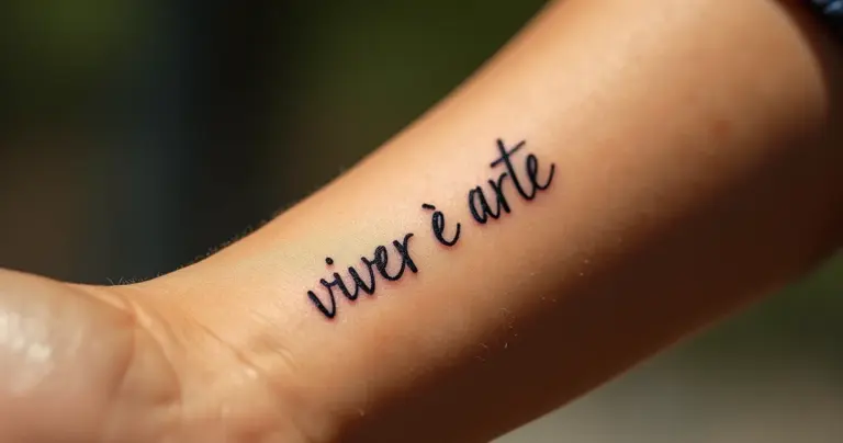 27 Ideias de Tatuagem com Frases Pequenas Que Não Borram Nunca