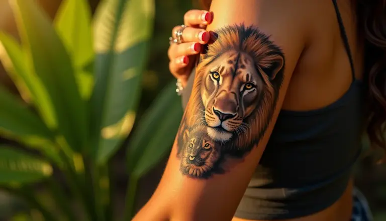 15 Ideias de Tatuagem Mãe e Filho Leoa: Estilos e Significados
