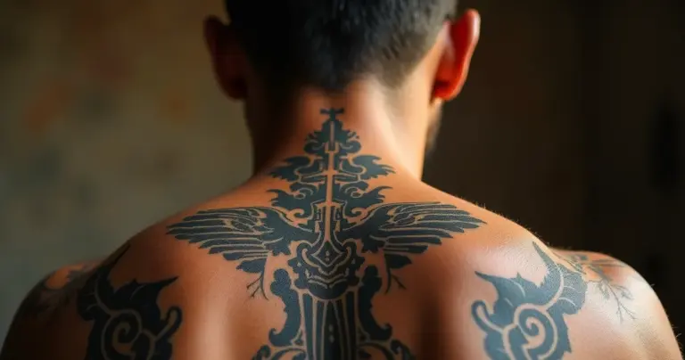 27 Ideias de Tatuagem nas Costas Masculina Religiosa Que Vão Mover Sua Alma