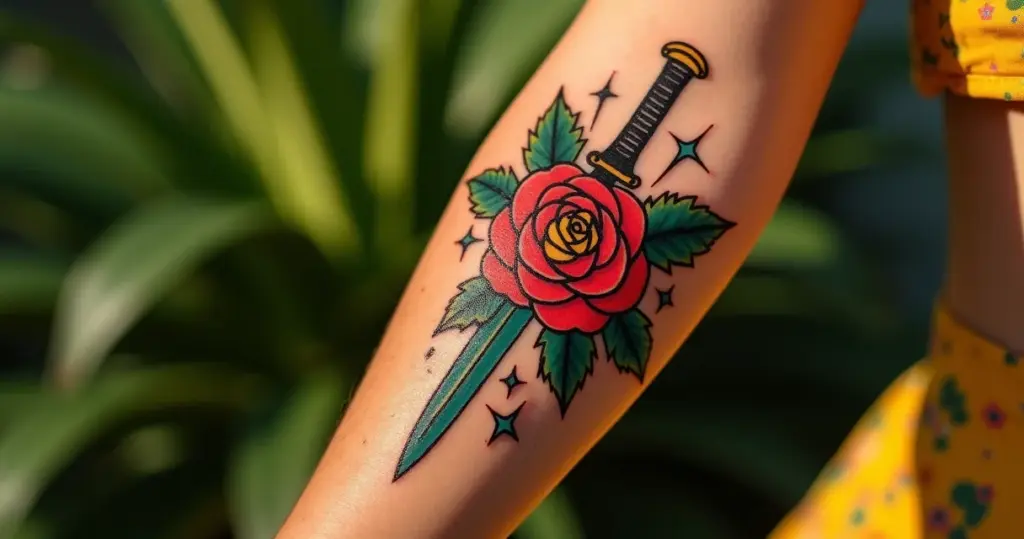 15 Ideias de Tatuagem Old School Feminina que Parecem Vivas (Técnica Revelada) 15 Ideias de Tatuagem Old School Feminina que Parecem Vivas (Técnica Revelada)