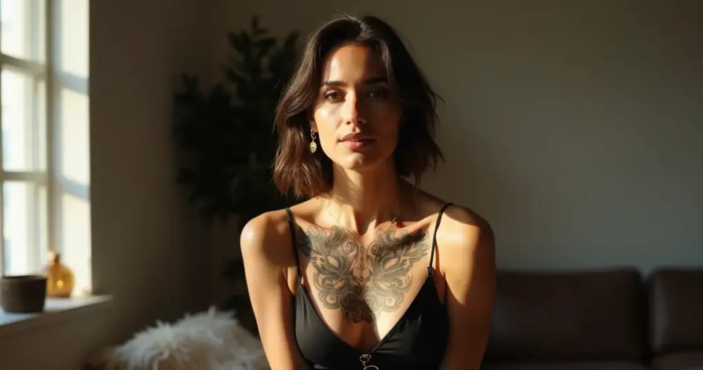 8 Lugares Perfeitos para Sua Tatuagem Peito Feminina (Escolha a Sua!) 8 Lugares Perfeitos para Sua Tatuagem Peito Feminina (Escolha a Sua!)